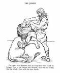 Samson and Delilah coloring page
