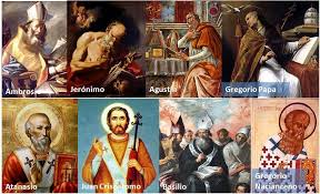 Hasta aquí inclusive alegorías sobre los Padres de la Iglesia