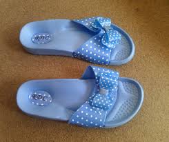 flat form jelly spon ribbon polkadot grosir sandal sepatu jelly ...