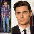 Zac Efron Slicks His Hair Back