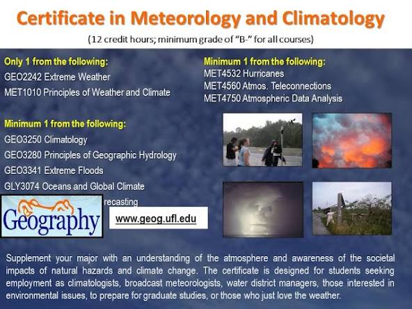 tell me about meteorology and climatology