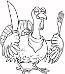 Dinner coloring page