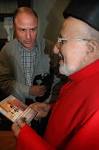 His Beatitude, shown here with Mr. Robert Alaux, receiving a copy of the ... - Delly Robert