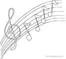 Music Note coloring page