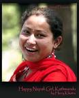 Happy Nepali Girl, Kathmandu, stock photography by