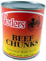 12 Cans/Case of Yoder's fresh REAL Canned Beef Chunks | The ...