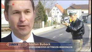 Bürgermeister Stefan Bubeck, der Radarwalter auf die Alb gelotst hat, ... - 20070419radar3