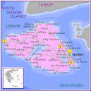 Lesvos map GREECE - Detailed map of Lesvos island