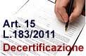 DECERTIFICAZIONE