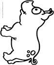 Pig coloring page