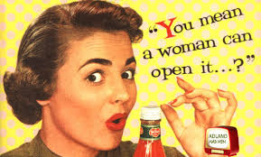 Woman in 1950's ad