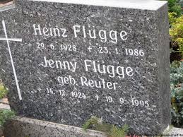 Grab von Jenny Flügge (geb. Reuter) (14.12.1924-19.09.1995 ...