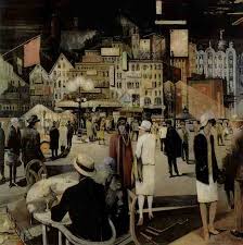 Paris bei Nacht 1927/28. Öl/Lwd., 185 x 200 cm. sign. und bez. u. r.: Richard Gessner j. Düsseldorf 1927-28. Kunstmuseum Düsseldorf im Ehrenhof - 14415368