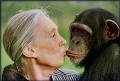 Jane Goodall and friend