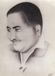 Mohd Rafi Painting by Mohd Raza-ul Karim - Mohd Rafi Fine Art Prints and Posters for Sale - mohd-rafi-mohd-raza-ul-karim