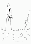 Space Shuttle coloring page