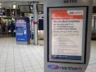 Alcohol ban on trains to Bradford - poster at Bradford Interchange - via Daymix