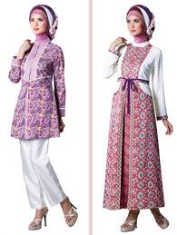 Contoh Baju Muslim Batik