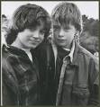 Elijah Wood and Macaulay Culkin on the set of "