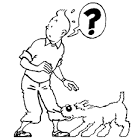 Tintin coloring page