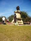 SP2054 : The Gower Memorial, shows Lady MacBeth and William Shakespeare in - via Daymix