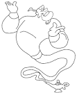 Genie coloring page