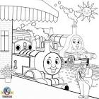 Thomas the train coloring page