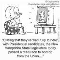 New Hampshire Primary cartoon