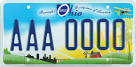 Ohio license plate