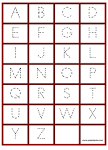 TRACING THE ALPHABET LETTERS DOT TO DOT WORKSHEET