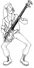 Bass Guitar coloring page