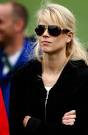 Elin Nordegren Elin Woods watches the play of her husband Tiger Woods during ...