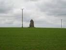 A megalithic standing stone overlooking the valley of the Ebrie Burn. - via Daymix
