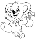 Koala coloring page