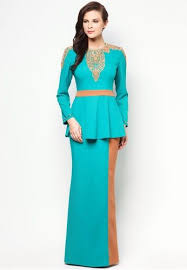 Baju kurung on Pinterest | Kebaya, Peplum and Hijabs