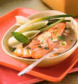 Crispy Salmon in Vegetable Broth: Recipes: Self.