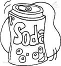 Soda coloring page