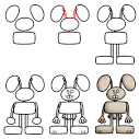 How to draw a rabbit step 3