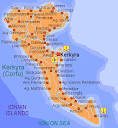 Corfu map | Greece Corfu - Detailed Map of Corfu