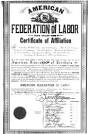 Walter P. Reuther Library American Federation of Labor Certificate ...