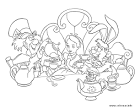 Alice in Wonderland coloring page