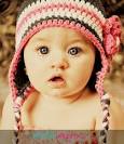 5T - Preteen Girls Flower Earflap Hat - gray, rose pink, pastel pink, white,