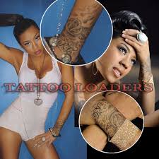 Keyshia Cole Rose Wrist Tattoo Designs