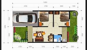 Denah Rumah Type 36 Minimalis - Desainrumahid.com