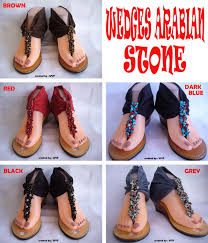Sandal Bali Murah Wedges Arabian Stones | Grosir Sandal Bali Murah