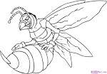 Hornet coloring page