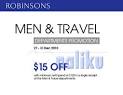 men & travel Robinsons Singapore 27 – 31 December 2010 Men ...