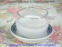 Coconut Milk, How To Make Coconut Milk - Recipe For Coconut Milk