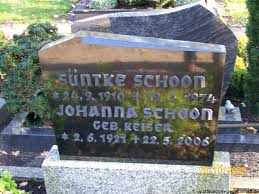 Grab von Johanna Schoon (geb. Reiser) (02.06.1921-22.05.2006 ...