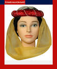 Stirnreif Mittelalter Kopfbedeckung rot iris gold. Magnifier